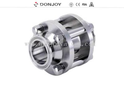 China DONJOY Stainless steel clamped straight sight glass with tempered glass 120 degree for sale