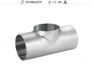 China Sanitary Fittings Short Equal Tee Polished For Food Grade 3A Standard for sale