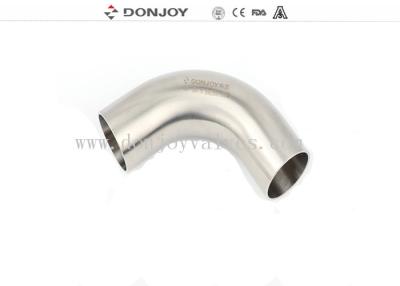 China 1/2” - 8” BPE Stainless Steel Sanitary Fittings , welded elbow comestic pharmacy for sale