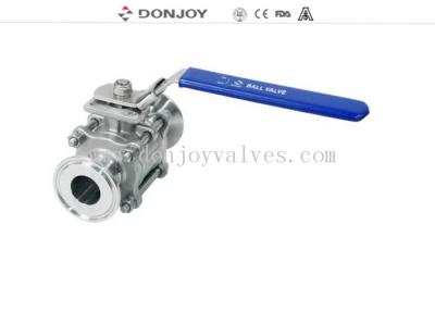 China 1/2 inch Directly Non retention full port Sanitary Ball Valve with Clamped Connection for sale