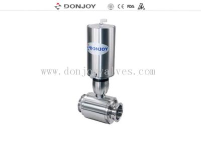 China FDA / ISO Pnuematic direct Manual ball valve with Clamped Connection for sale