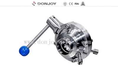China 3 INCH 1.4404 Sanitary Ball Valve manual butterfly type with pull handle for sale