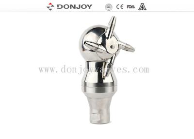 China 8MM Hygienic Sus316 Rotary Spray Ball 360° Jet Head for sale