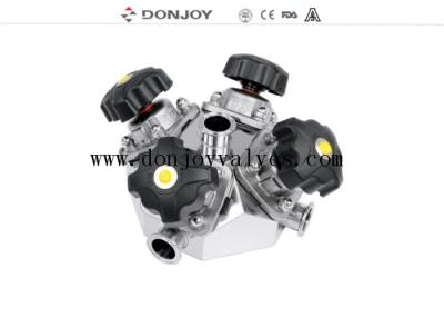 China 54A Type Multiport Epdm Diaphragm Valve With Plastic Handle for sale