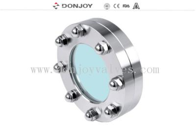 China SS316L DN100 Flanged Sight Glass With Tempered Glass for sale