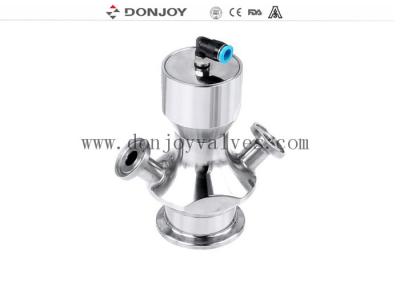 China DIN SS316L Pneumatic Aseptic Sample Valve With Clamp Connection for sale