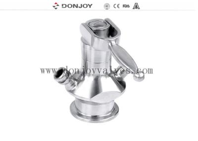 China DIN SS316L Turning Handle Sampling Valve With Tri Clamp Connection for sale