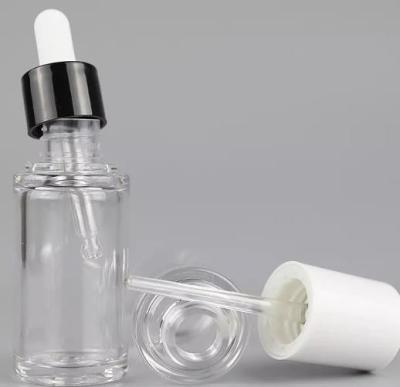China Clear Cosmetic 30ml Plastic Dropper Bottles For Hair Lash Facial Serum for sale