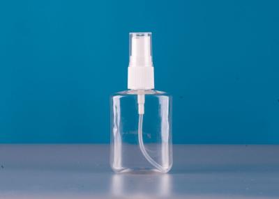 China 60ml Pet Cosmetic Fine Mist Spray Bottle Transparent for sale