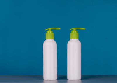 China Empty 160ml Shampoo Hand Wash Lotion Pump Bottles White PET Plastic for sale