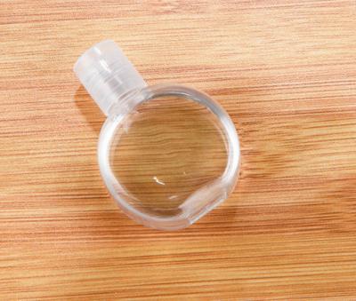China Empty Round Pet 30ml Flip Top Plastic Bottles With Cap Small Size for sale