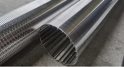 China 316l 38mm Diameter Wound Stainless Steel Wedge Wire Screen With Dn25 Male Threaded for sale