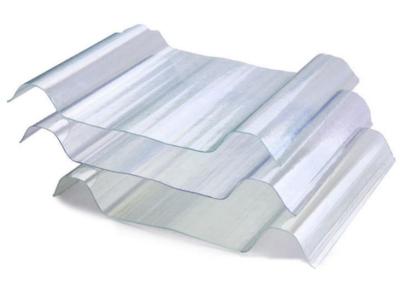 China 1000mm Width Clear Roofing Sheets Lighting Impact Resistance Roof Tiles for sale
