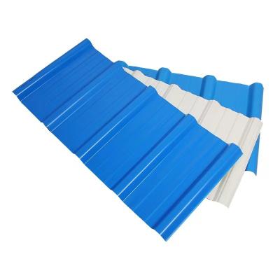 China Fireproof Waterproof Pvc Corrugated Plastic Roof Sheet For School market building for sale