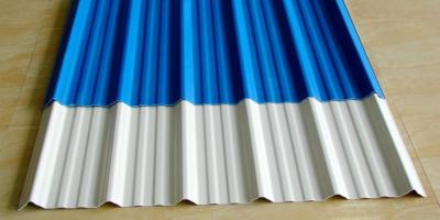 China 1.0mm Plastic Corrugated Roof Tile Impact Resistance PVC Roofing Sheet for sale