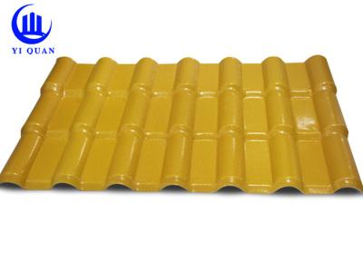 China Anti-UV Lightweight Curved ASA Synthetic Resin Roof Tile Plastic Roofing Sheet for sale
