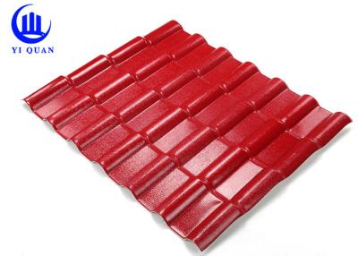 China Asa Coated Synthetic Resin Roof Tile 150 Kgs Load Capacity Guangzhou Red Plastic Roofing Sheets for sale