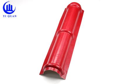 China Syntheti Resin House Roof Parts Titled Plastic Ridge Tiles Fire - Resistant for sale