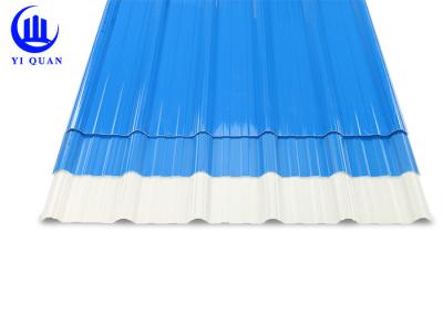 China APVC Trapezoidal Spanish PVC Plastic Roof Tiles Customized Length for sale