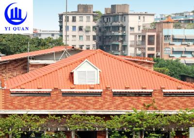 China Hot Sale  Synthetic Resin Roof Tile PVC Plastic Spanish Roofing Cover For Villa for sale