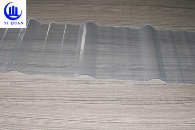 China Clear Color Transparent Corrugated Roofing Sheets  Fiberglass Material High Strength Sun Sheet for sale