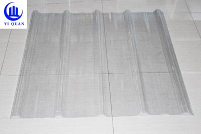 Chine Les feuilles transparentes de toiture de FRP ont ridé couvrir la tuile espagnole en plastique à vendre