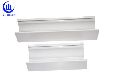 China 2.5 Inch PVC Rain Gutters Downspout Fittings White Long Lifespan for sale