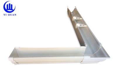 China Kenya COC PVC RESIN Rain Gutters For Rian Drainage Seamless Style for sale