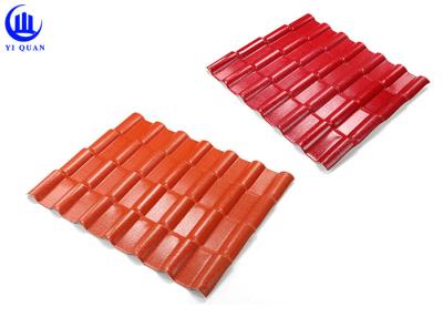China Warehouse Synthetic Spanish Roof Tiles Acoustic Insulation Corrosion Resistance for sale