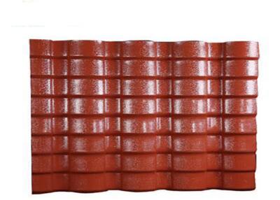 China Römische Dachplatten des PVC-Harzdoppelten runzelten die Überdachung Wellenhöhe von der Blatt-40mm zu verkaufen