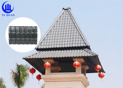 China Chinese Style Fireproof Sheet Double Roman Plastic Synthetic Resin Roof Sheet Tiles for sale