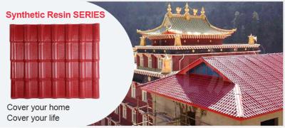 China 2.3mm Thickness Synthetic Resin Roof Tile / Plastic Roofing Sheets for sale