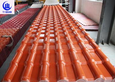 Chine Vague Upvc Asa Synthetic Resin Roof Tile de la terre cuite 219mm à vendre