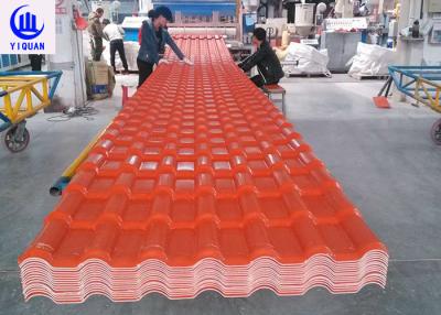 China Asa Coated 3 Layers Pvc Roof Tiles Heat Insulation Types 2.8mm Thickness for sale