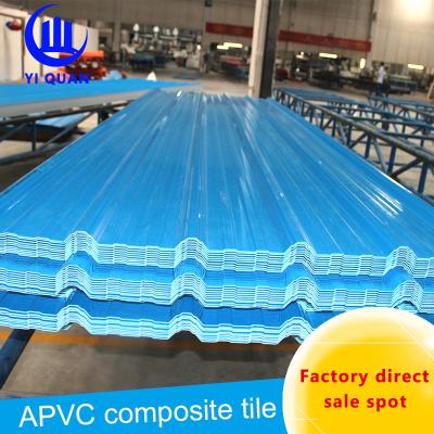 China Smooth Surface Fire Resistent Heat Insulation Roof Tiles / Coloured Plastic Roofing Sheets for sale