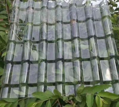 China Polycarbonate Transparent Roofing Sheets Bamboo Type 1050mm Width for sale