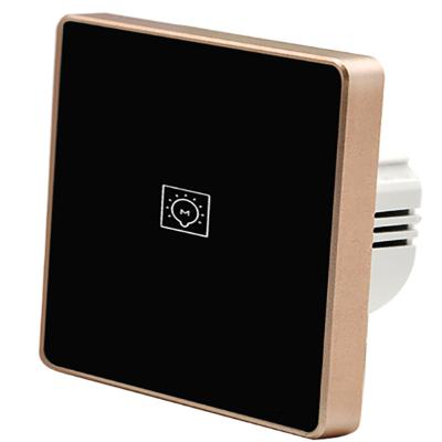 China Glomarket 1 Gang Zigbee Smart Switch Marble No Neutral Smart Wireless Touch Screen Wall Light Switch Bell for sale