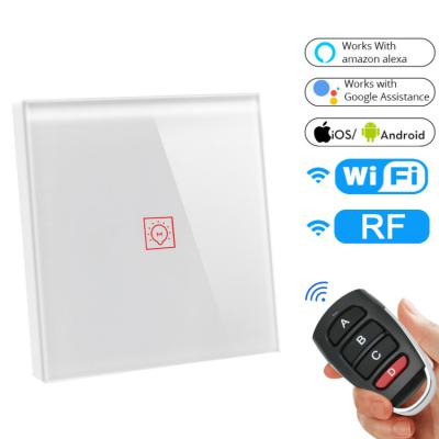 China Glomarket Zigbee Smart Light Touch Glass Screen Wireless Switch 110-250V 10A Electrical Power Smart Home Device en venta