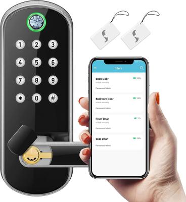 China Glomarket Wifi Tuya Smart Fingerprint Door Lock Remote Control Aluminum Alloy for sale
