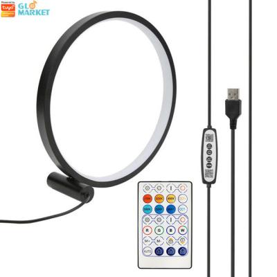 China Smart RGB Magic 3 Color Ring Desk Lamp 5W APP Remote Switch Control for sale