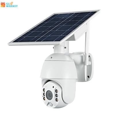 中国 Glomarket Tuya Smart Camera Network AI Smart Motion Detection Camera Solar IP66 Waterproof 販売のため