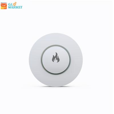 China Glomarket Tuya Zigbee WIFI Smoke Detector Smoke Alarm Sensor Smoke Density Sensor for sale