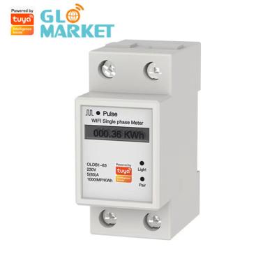中国 Glomarket Tuyaエネルギー監視スマートな家のためにリモート・コントロール スマートなLCDの表示のWifiエネルギー メートル 販売のため
