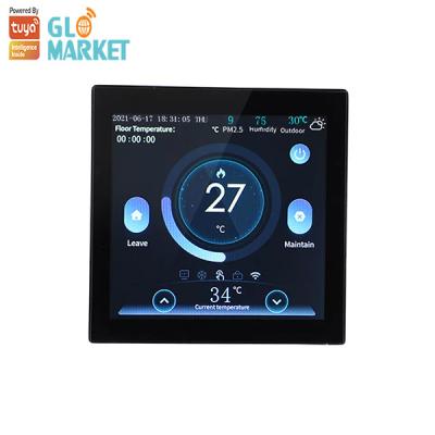 China Digital Display Intelligent Gas Furnace Thermostat Tuya Smart Wifi Electric Heating for sale