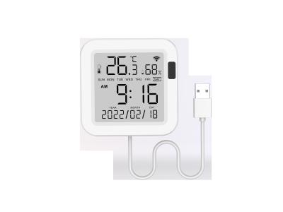 Cina Glomarket Tuya Wifi Smart Temperature Humidity Sensor Wireless Home Thermometer Hygrometer Detector in vendita