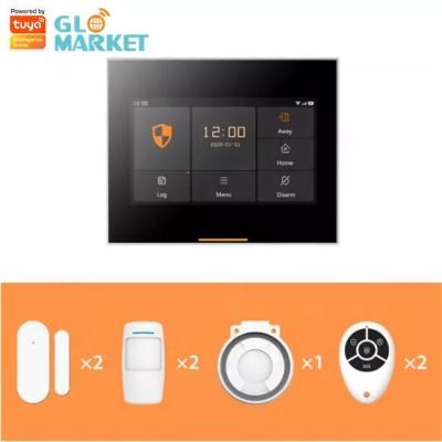 China Glomarket Tuya 4g/Wifi Smart Home Security Alarm DIY System Wireless App Control Anti Theft Security Alarm System for sale