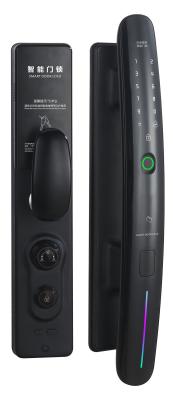 China Glomarket Tuya Smart Lock Digital Door Viewer Camera Biometric Fingerprint Smart Door Lock for sale