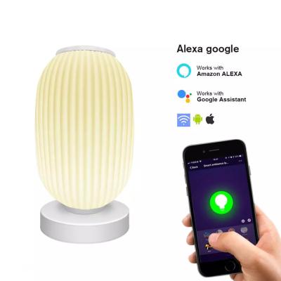 China Smart Lantern Table Lamp Decorative Tuya APP Alexa Google Smart WiFi LED Light for sale