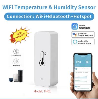 Cina 2.4GHz Smart WiFi Digital Thermostat Real Time Temperature Humidity Sensor in vendita