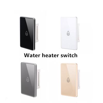 China Wifi Tuya Smart Water Heater Switch Glass Touch Button APP Control/Voice Control for sale